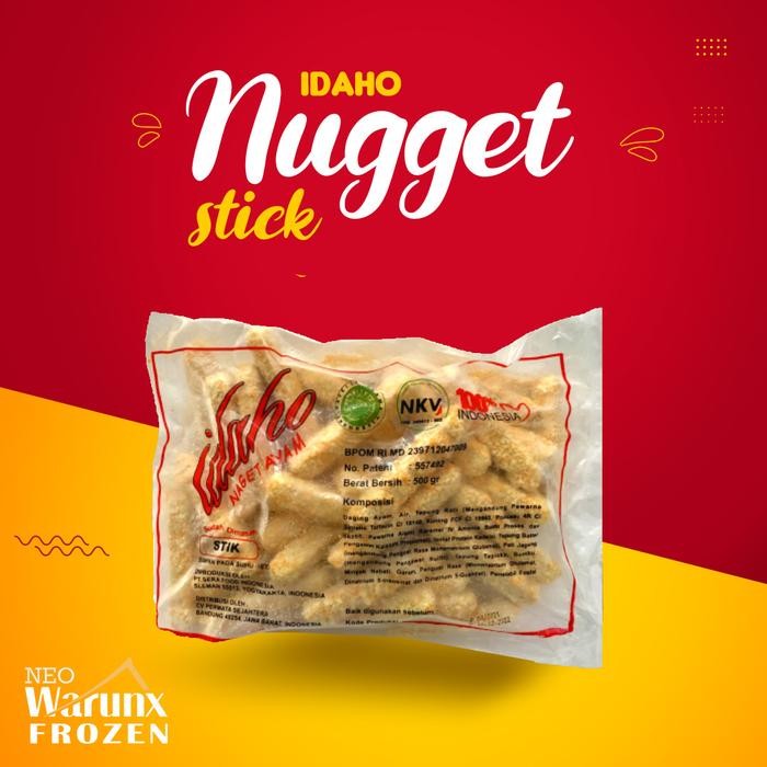 Pilihan- Nugget Stick Ayam Idaho , Berat : 500G & 2,5 Kg [Halal]