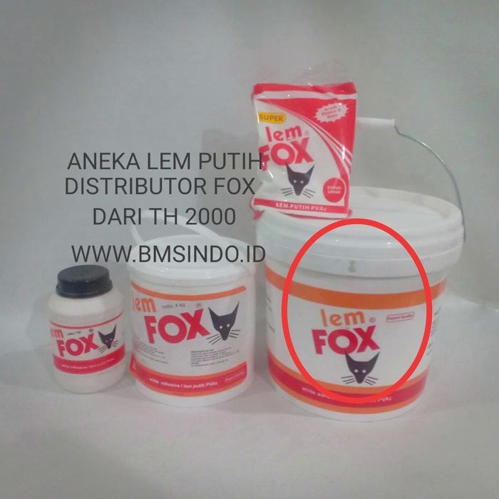 

Lem Putih Fox / Fox Putih Pvac Ember 10 Kg