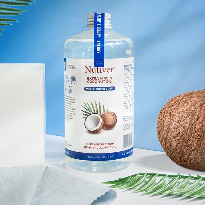 

NUTIVER EXTRA VIRGIN COCONUT OIL MINYAK KELAPA VCO 500 ML
