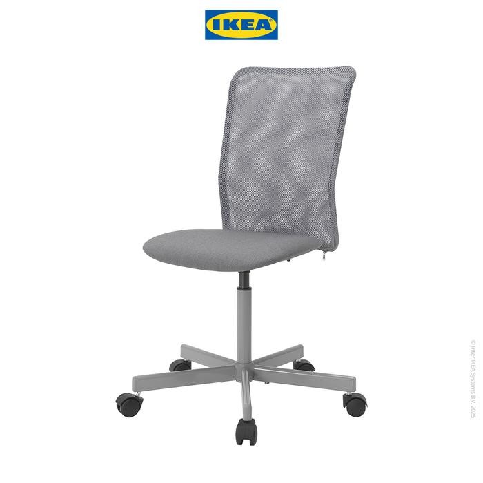 IKEA TOBERGET Kursi Kerja Putar Abu-Abu