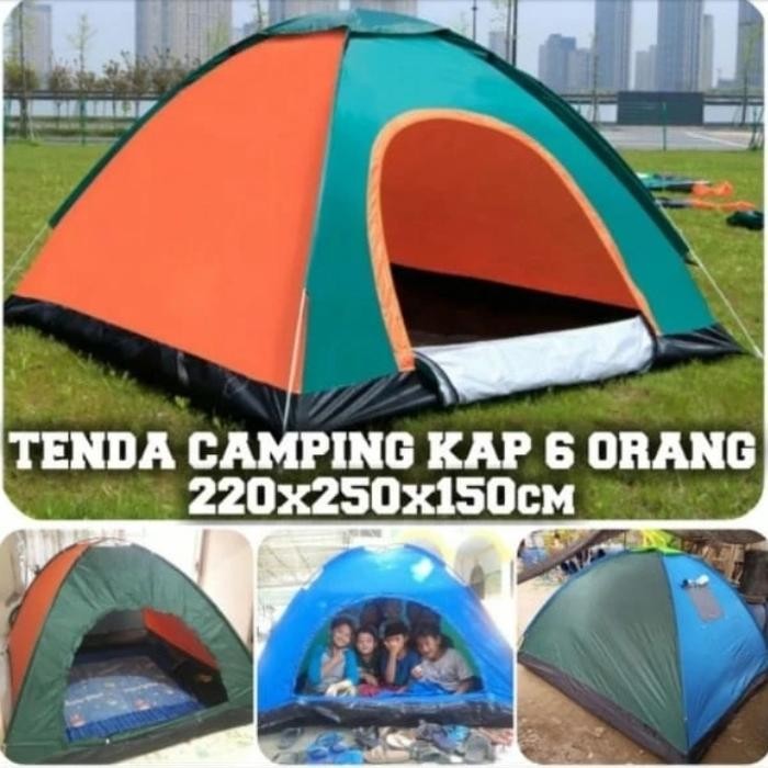 Tenda Camping 6 orang Single layer