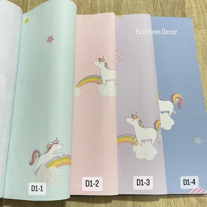 Wallpaper dinding kamar anak premium vinyl