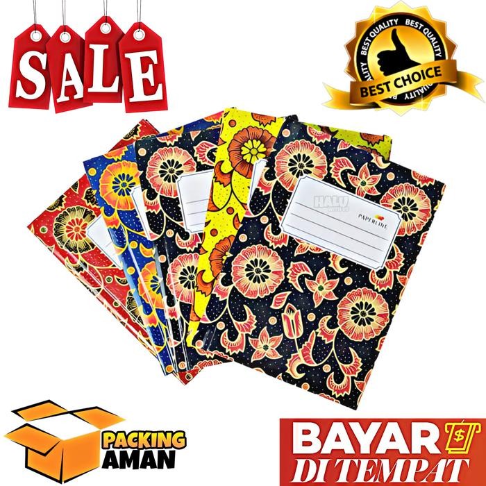 

New (BISA COD) PROMO 1 Pcs Buku Tulis Hardcover Oktavo Paperline / A6 Isi 100 Lembar / Buku Catatan