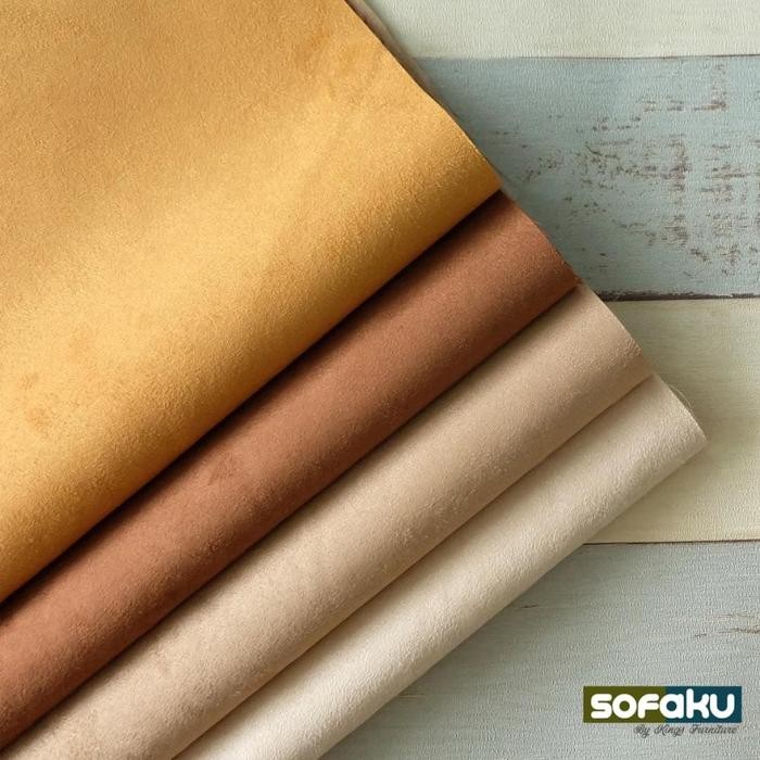 Rumah Tailor - Fiesta Italiano Suede Fabric Beludru Suede Sofa