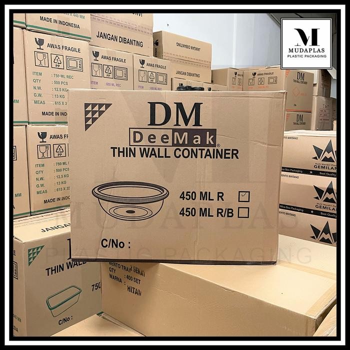

THINWALL 450 ML DM MANGKOK DATAR ROUND - ISI 500 PCS