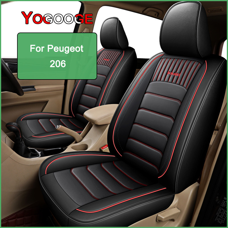 YOGOOGE Car Seat Cover For Peugeot 206 Auto Accessories Interior