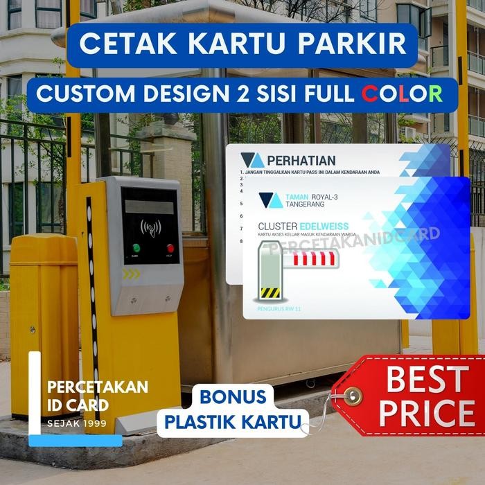 

New Cetak Kartu Parkir / Kartu Tamu Visitor Pengunjung / Kartu Akses