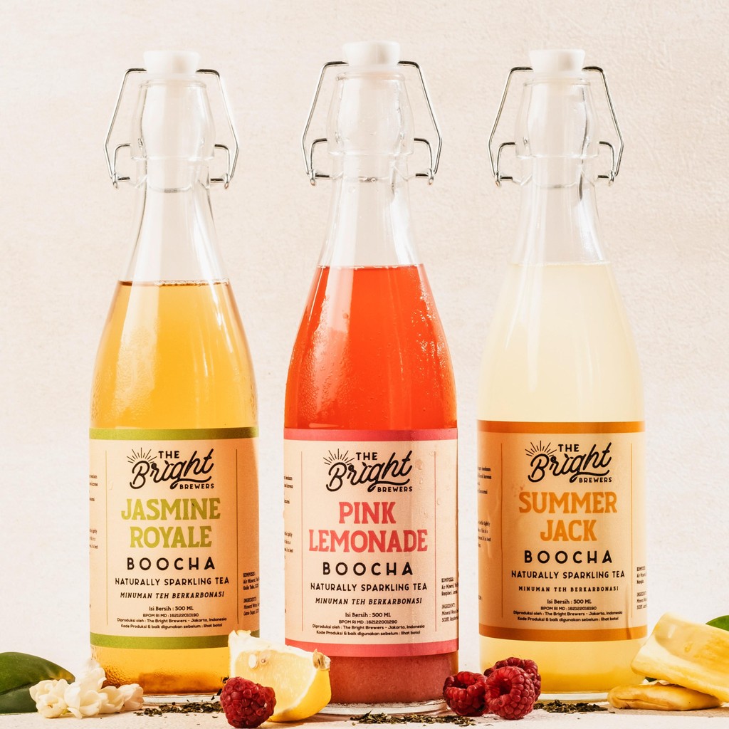 

Bundle Kombucha 500 ML - Paket 3 Botol Mix - The Bright Brewers