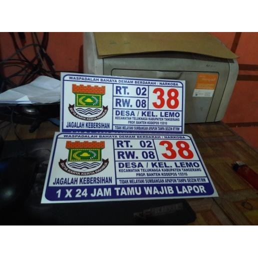 Diskon Plat Rt Rw Nomor Rumah Alumunium