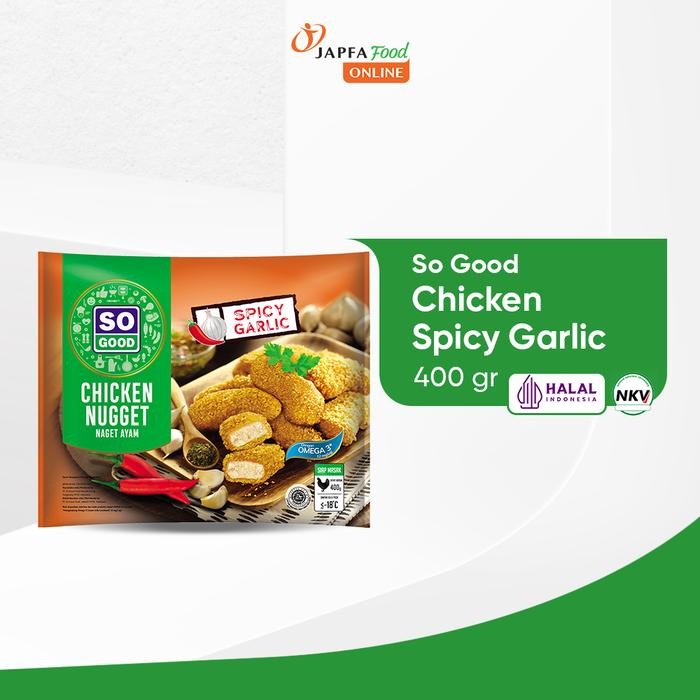 Pilihan- So Good Chicken Nugget Spicy Garlic 400Gr