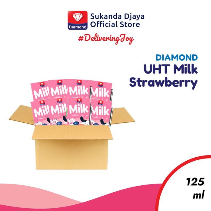 

Pilihan- Diamond Milk Susu Uht Strawberry 125 Ml 1 Karton