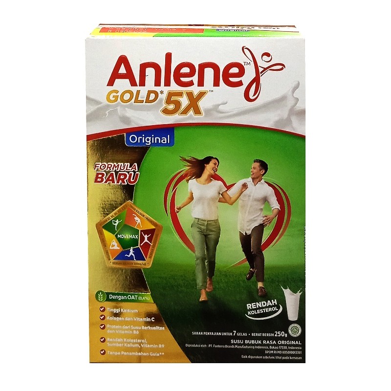 

S00280 ANLENE GOLD 5X ORIGINAL SUSU BUBUK TULANG 250GR BOX MAJU BERSAMA (20250915)
