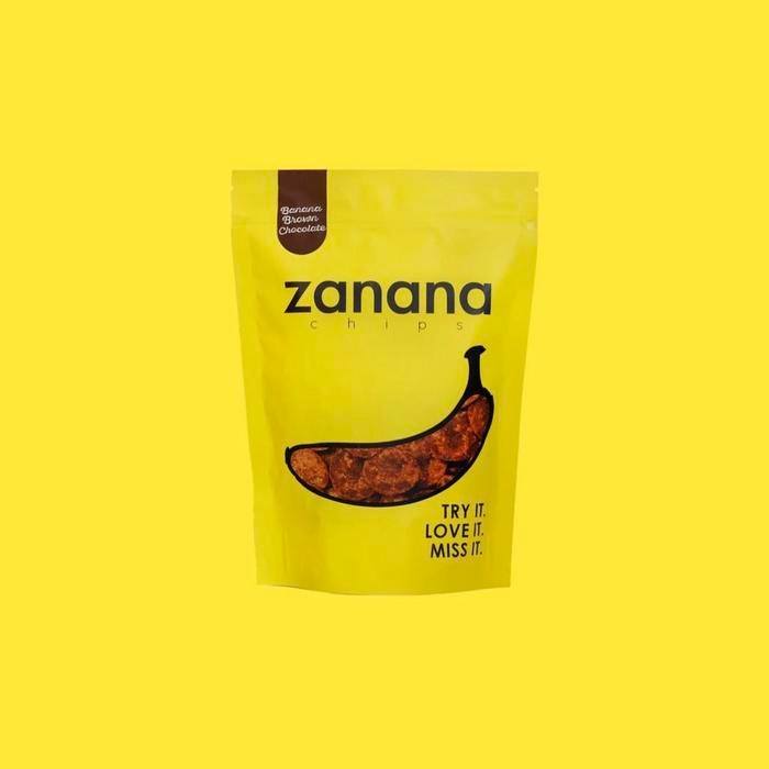 Pilihan- Zanana Chips Brown Chocolate Keripik Pisang Ukuran Besar 180 Gram