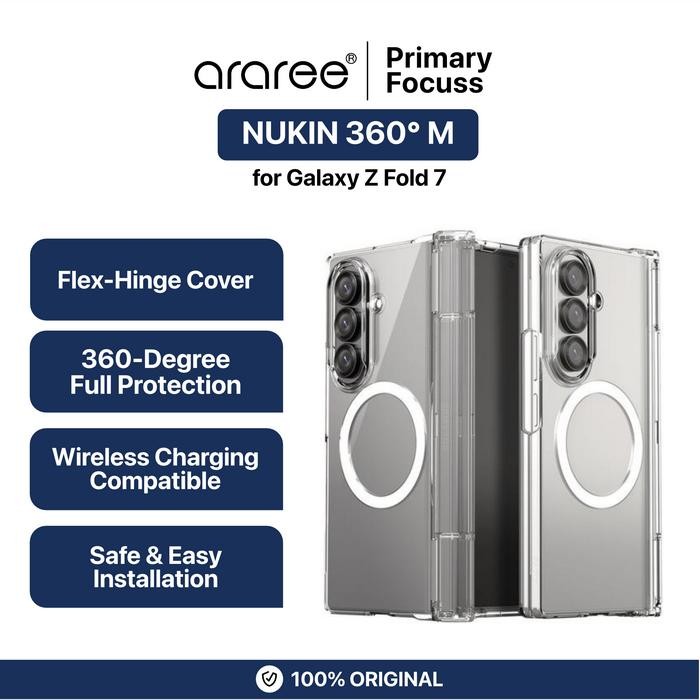 ARAREE Case Compatible for Samsung Galaxy Z Fold 7 Fold7 ARAREE Nukin 360 M with Hinge Protection