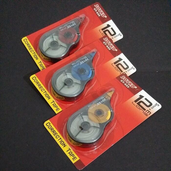 

New TIP EX KERTAS 12 METER Correction Tape JOYKO CT 522