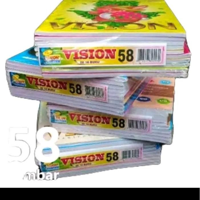 

OJ buku tulis vision isi 58 lbr 1 pack isi 10 pcs varian random
