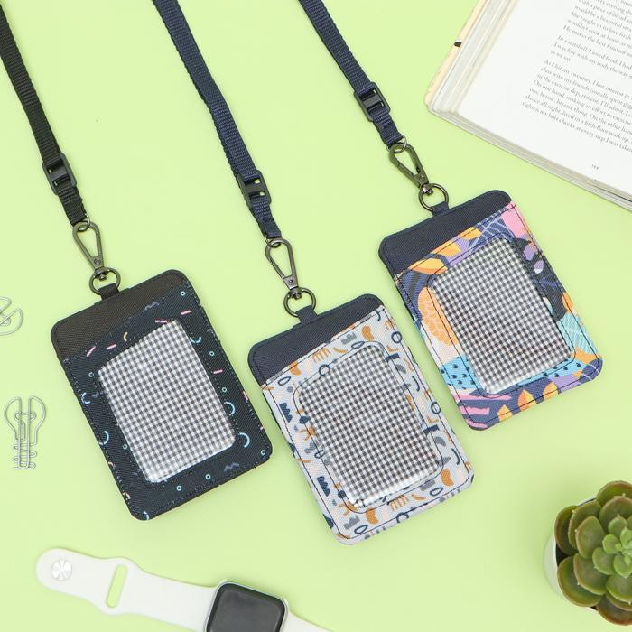 

OJ ID Card Holder Kerja Kantor Kasual Kalung Name Tag Lanyard Multifungsi Anti Air Pria Wanita