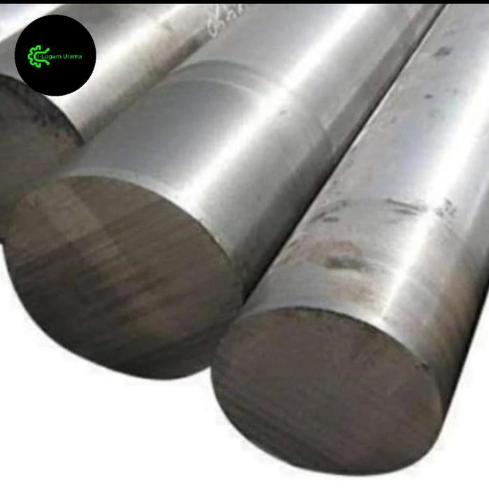 besi potongan as putih 50mm x 425mm