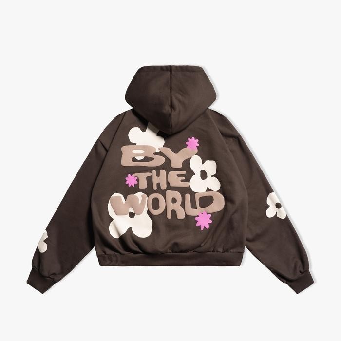 Exhale Apparel Hoodie Boxyfit Heavyweight Blossom Brown Fleece Sweater Unisex