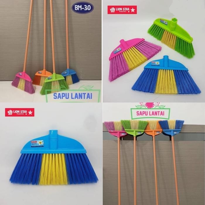 ASLI sapu plastik sapu lantai plastik lion star BM 30 READY STOCK