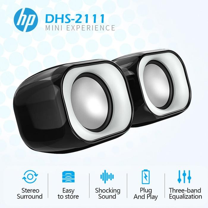 Hp Dhs2111 Multimedia Speaker Mini Desktop 4D Stereo Super Hifi Bass