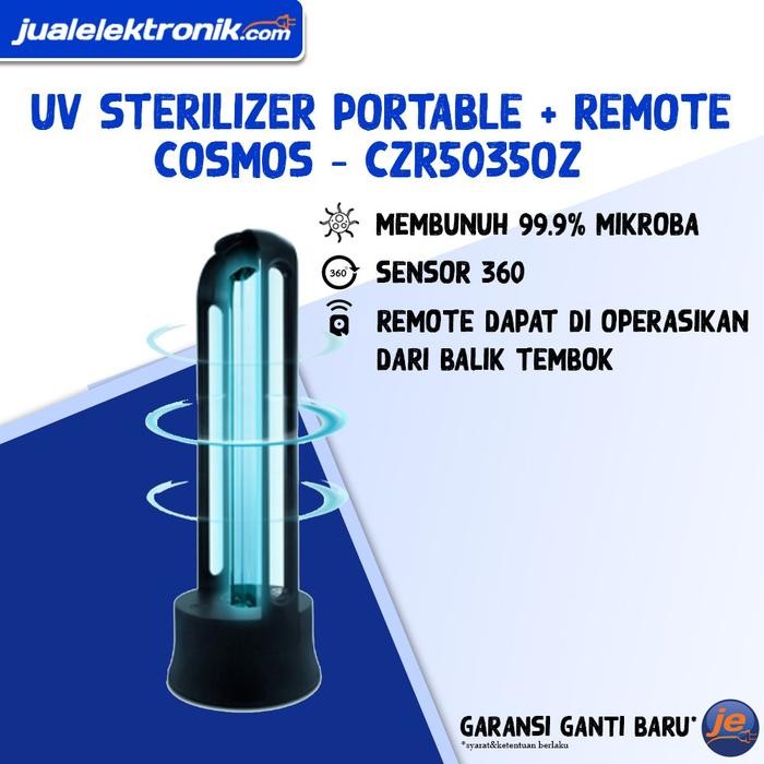 Cosmos CZR5035OZ Sterilisasi UVC + Remote Hitam