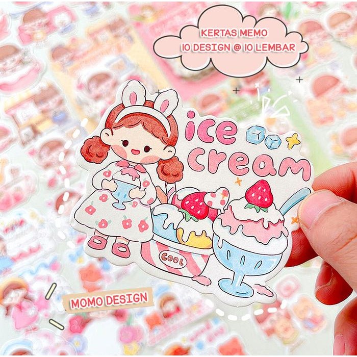 

KERTAS MEMO LUCU UNTUK DEKORASI BUKU JOURNAL / JOURNALING / SCRAPBOOK / SCRAPING BOOK / MOTIF MOMO /