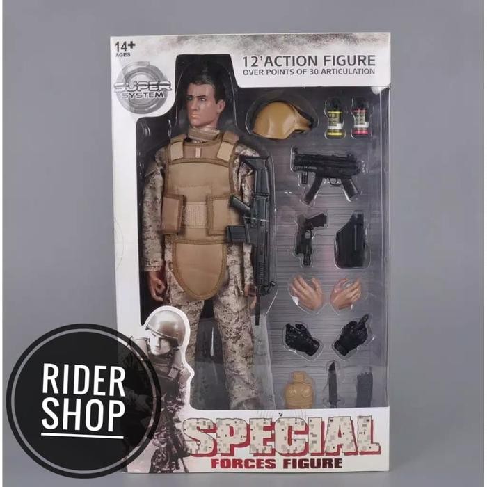 Pilihan- 1/6 Set Mainan Kadhobby Army Versi Gurun Figure Tentara Desert Kitbash