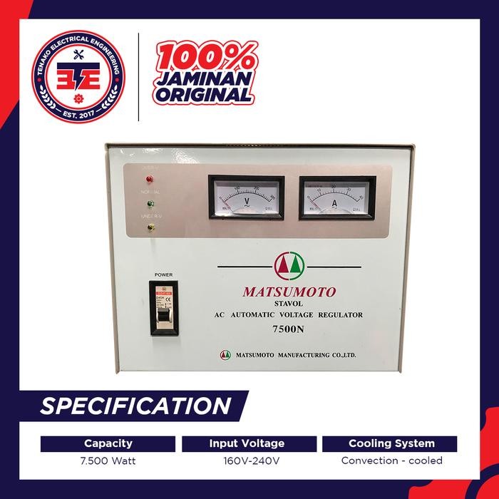 New Stabilizer 7500 Watt Stavol Matsumoto 7500N Terlariss 