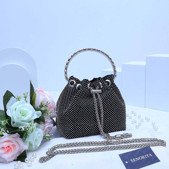 Tas Pesta Kondangan Wanita Snl 358 Serut + Kotak 16Cm