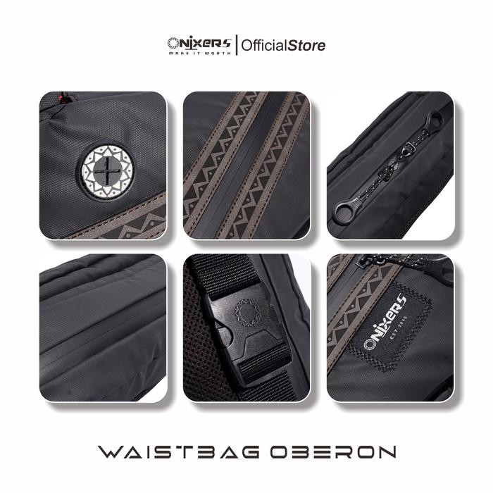 Pilihan- Onixers Oberon Waistbag Tas Selempang Waterproof Pinggang Pria Slingbag