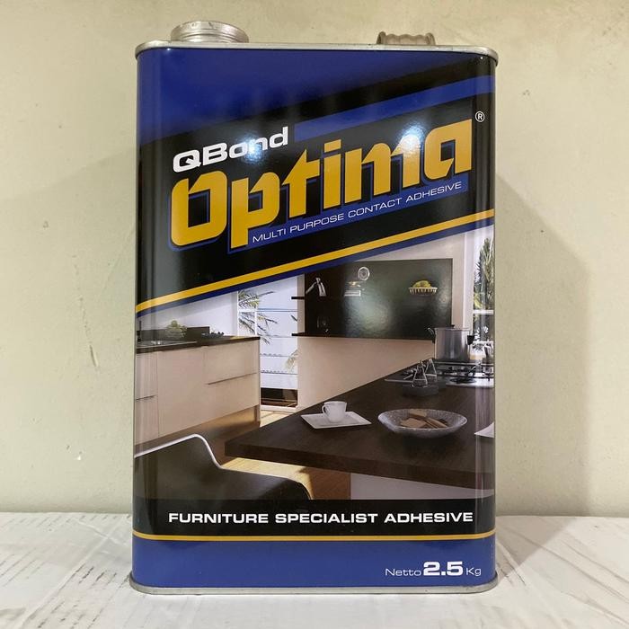 QBOND OPTIMA 2.5 KG LEM KUNING SERBAGUNA/HPL/EDGING/VINYL/KARPET/BUSA