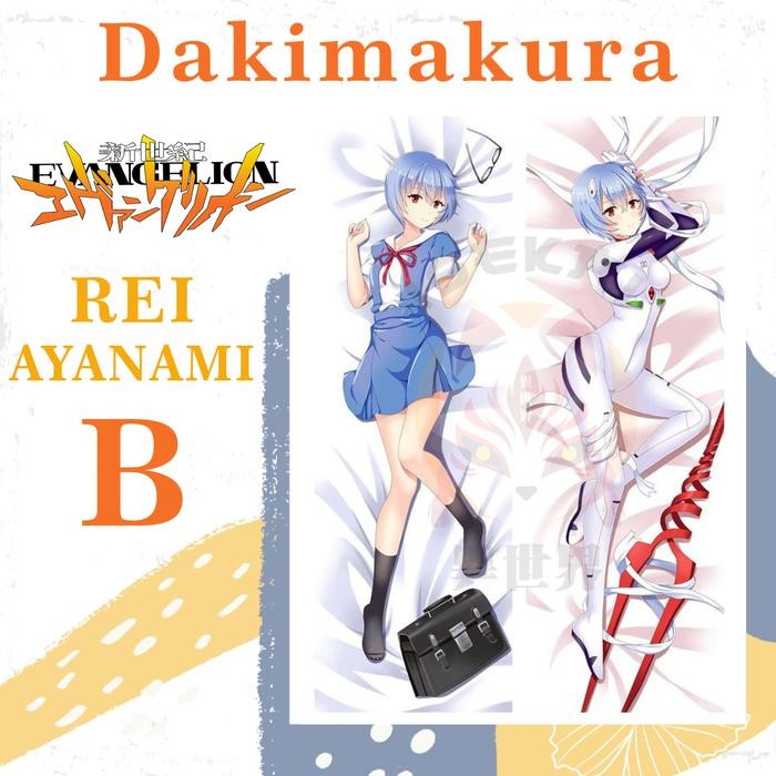 DAKIMAKURA REI AYANAMI Neon Genesis Evangelion - Sarung bantal Waifu Anime REI AYANAMI Neon Genesis