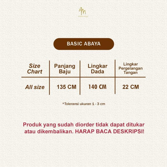 Maslaha Abaya Hitam Polos Wanita Abaya Basic Abaya Crincle