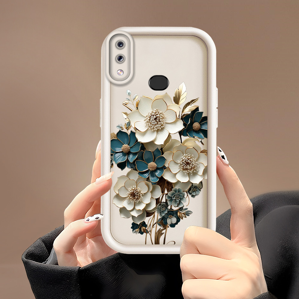 Casing Hp Untuk Compitable With Samsung Galaxy A10S Phone Case Softcase Soft Cassing Mode Bunga 2289