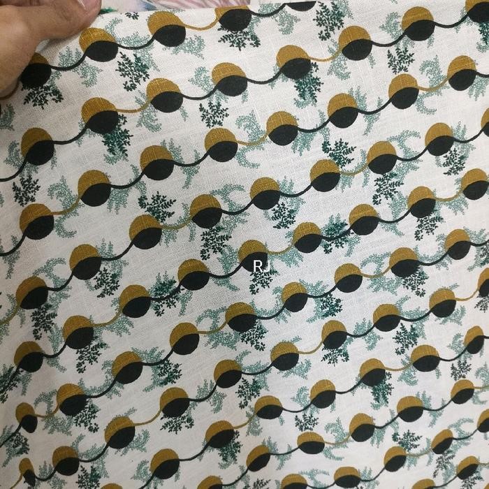 Astra Jakt - Bahan Linen Motif - Kain Katun Serat 100% Linen - Cotton Linen Bangkok