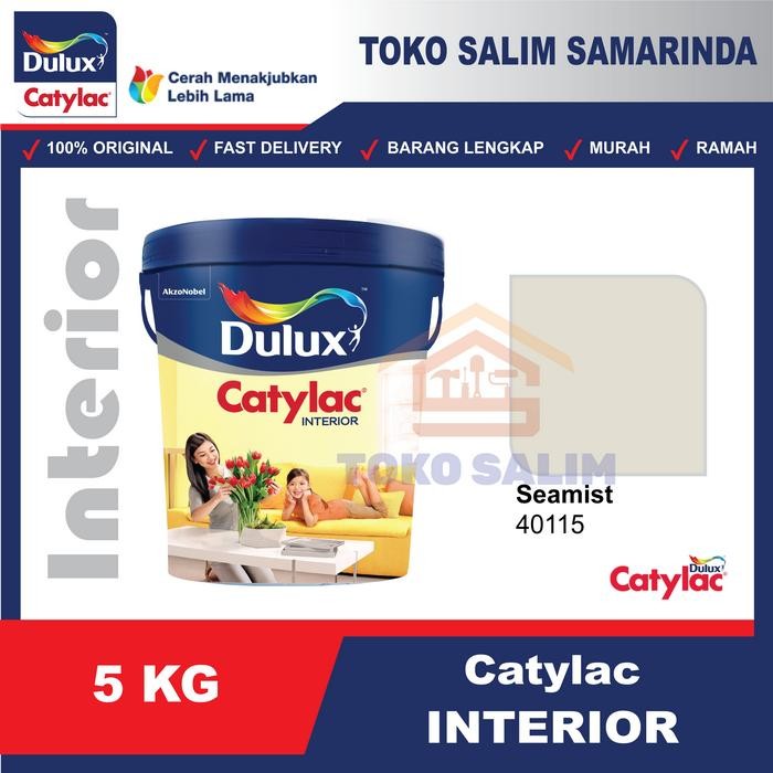 ;&;&;&;&] Dulux Catylac Cat Tembok Interior Dalam Rumah 5KG - 40115 Seamist