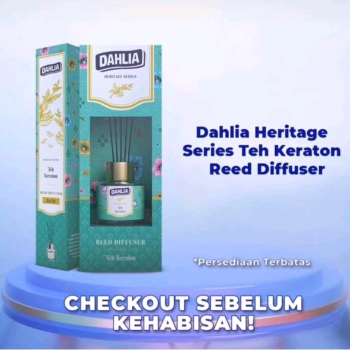 Dahlia Teh Kraton reed diffuser REFFIL
