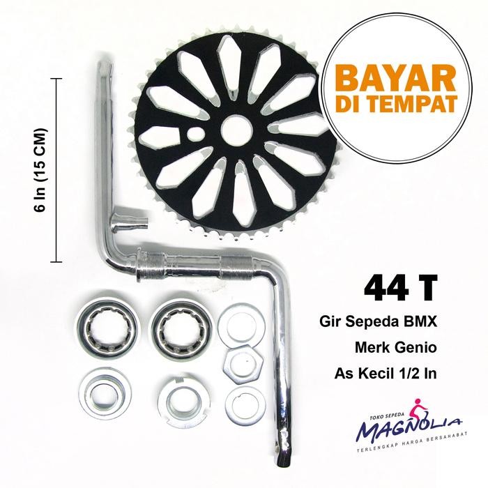 CRANK SET GIR SEPEDA BMX UKURAN 20 - 44T