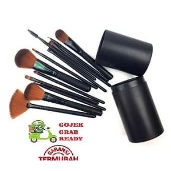 Kuas Make Up Brush 12 Set In Tube/Kuas Rias Make Up 12 Set (Tabung) -