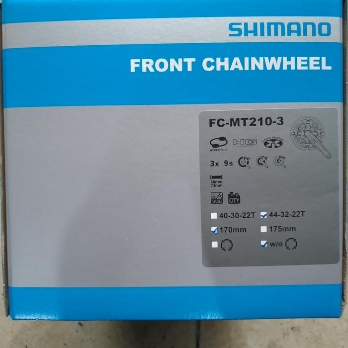 gir crankset/crank set altus MT210 hollowte 2 HT2 44T-32T-22T 3 speed triple