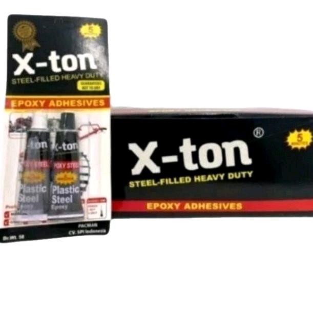 Terbaik Sebox [ 12 Pasang ] Lem Keytone / Xtone 5 Menit Kering Original- Epoxy Lem Campur Resin 100%