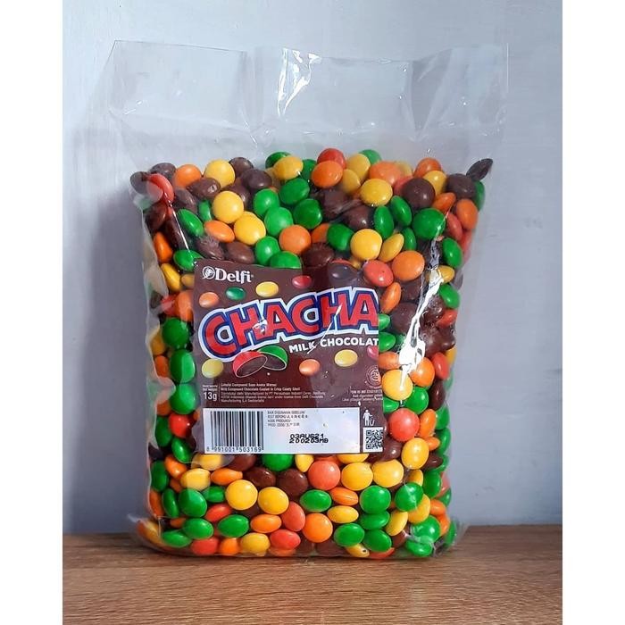 ORIGINAL! Delfi ChaCha Milk 1 Kg - Rasa MIlk Peanut Chocolate Coklat Kiloan