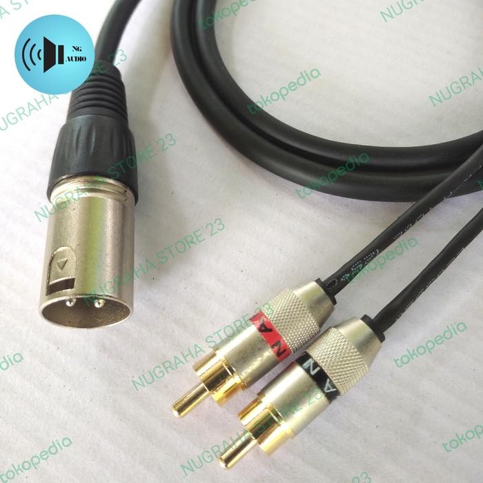 Terlaris Kabel audio Jack mixer to power jack canon xlr male to rca SALE