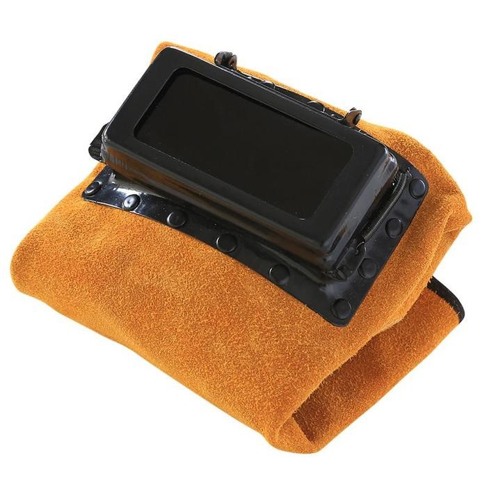 Topeng Las Kulit Topi Las Kulit Welding Foot Cover Kulit Leather Welding Mask Topeng Las Listrik