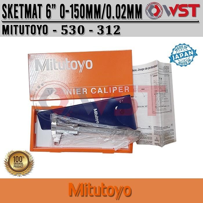 Mitutoyo Sketmat / Jangka Sorong 6" 0.02mm (530-312)