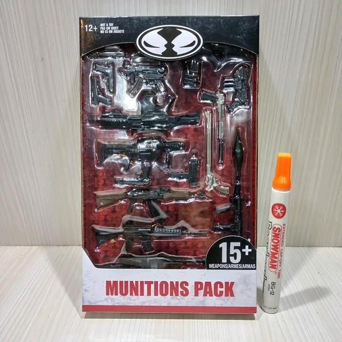 Ready mainan action figure Mcfarlane Military 15+ Weapons Munitions Pack ti