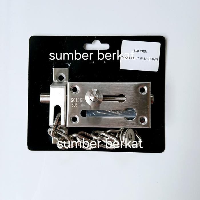 Terlaris Grendel rantai soligen , Grendel rantai stainless , Grendel rantai pintu stainless SALE