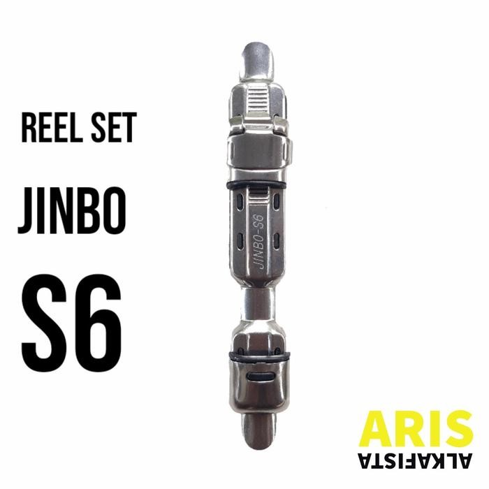 Reel Pancing Set JINBO S6 Silver Anti Karat