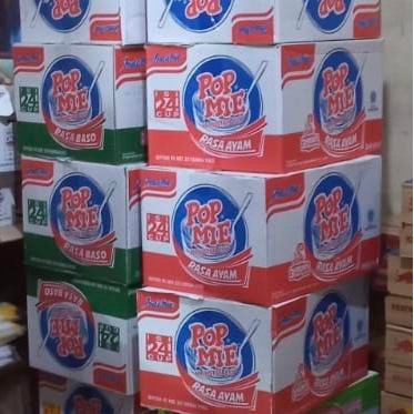 Breakfeast- Pop Mie 1 Dus Ayam Bawang / Baso / Kari / Soto